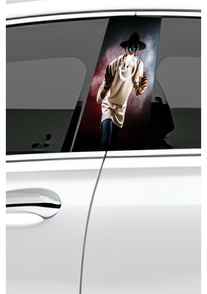 Araç Kapı Direk Kaplama Folyosu Desenli (Sağ Sol Takım) (2 Adet) - 22X50 cm fiyatları