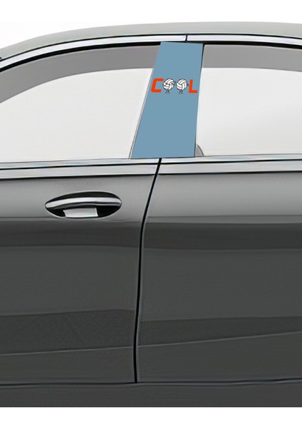 Araç Kapı Direk Kaplama Folyosu Desenli (Sağ Sol Takım) (2 Adet) - 22X50 cm