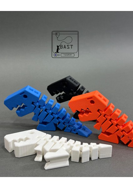 Bast Tasarım 3D Yazıcı Hareketli Eklemli Dinozor Oyuncak Figür fiyatları