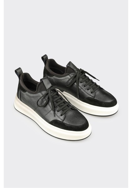 Siyah Deri Erkek Spor Ayakkabı fiyatları