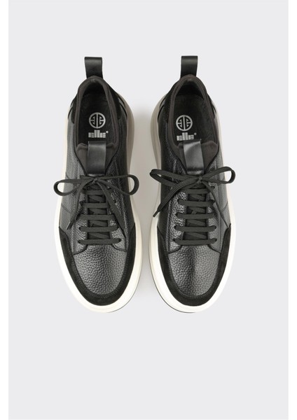 Siyah Deri Erkek Spor Ayakkabı fırsatları