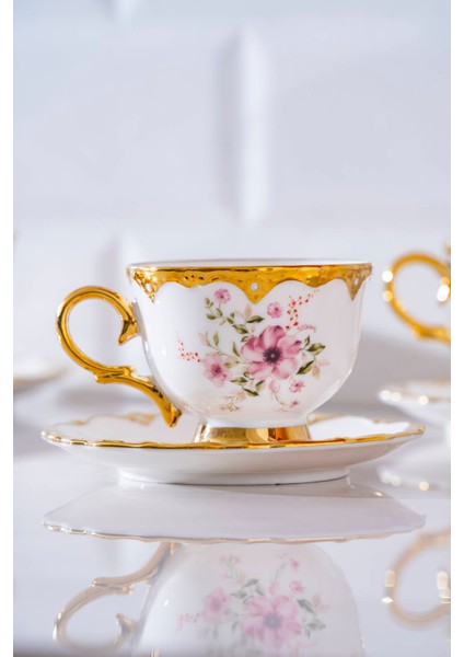 Hermia 6 Kişilik Porselen Kahve Fincan Takımı - 90 ml fiyatları