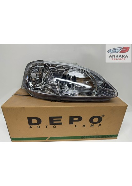 Honda Civic Ies Makyajlı Kasa Sedan 1999-2001 Far Lambası Sağ (Makyajlı Kasa-Sağ Far-Depo Marka) fırsatları