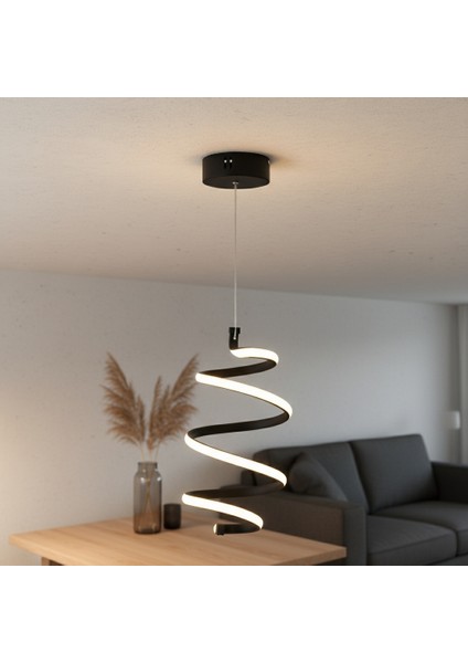 DG1167 Led-Rgb Avize – Beyaz/siyah (Yerli Üretim)