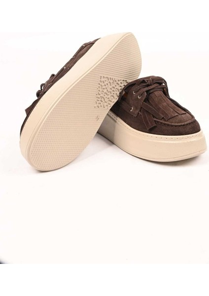 Bağcıksız Püsküllü Poli Taban Hakiki Deri Casual 334-7877-35 Kadın Ayakkabı