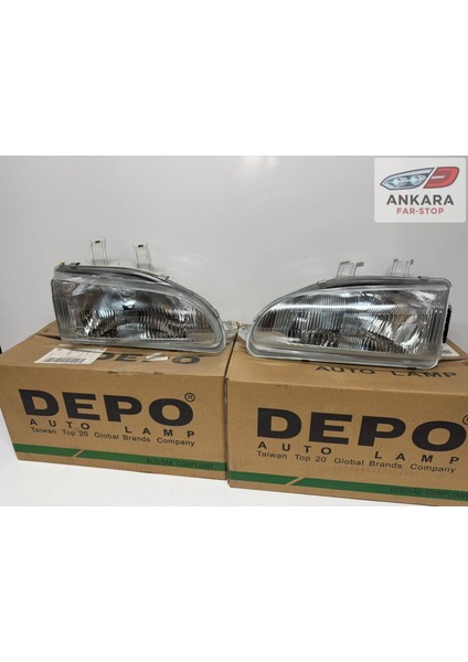 Honda Civic Eg Kasa Hatchback 1992 - 1995 Ön Far Lambası Sağ - Sol Takım (Eg Kasa Hatchback-2 Far Depo Marka) fiyatları