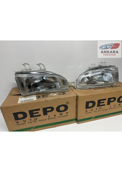 Honda Civic Eg Kasa Hatchback 1992 - 1995 Ön Far Lambası Sağ - Sol Takım (Eg Kasa Hatchback-2 Far Depo Marka) modelleri