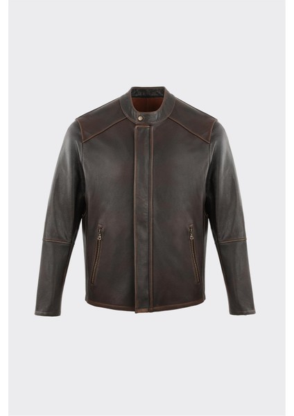 Taba Deri Erkek Ceket