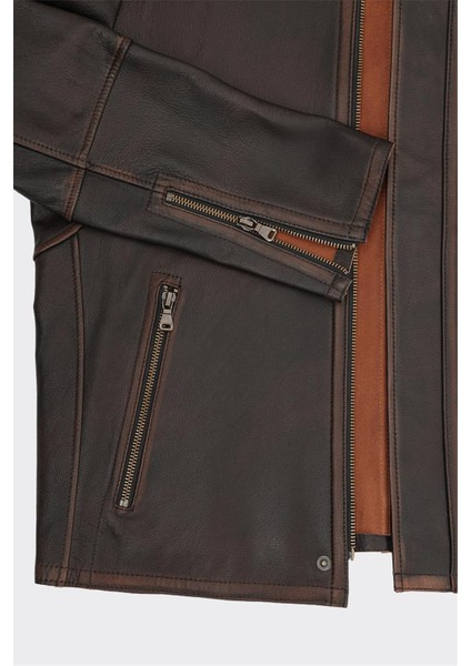 Taba Deri Erkek Ceket modelleri