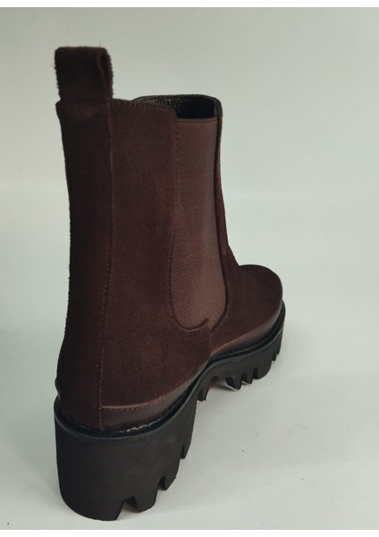 Kadın Hakiki Deri Eva Taban Kahve Süet Bot modelleri