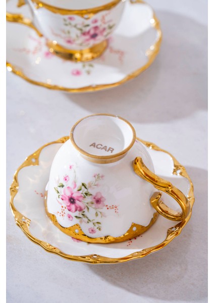 Hermia 6 Kişilik Porselen Kahve Fincan Takımı - 90 ml indirimleri