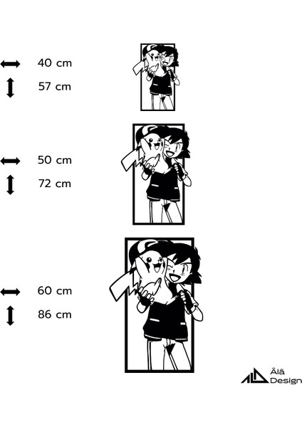 Pikachu ve Ash Temalı Ahşap Duvar Tablosu indirimleri