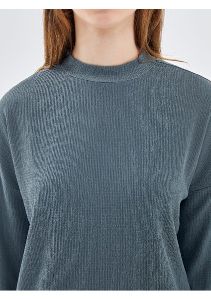 Yeni Sezon Kadın Bisiklet Yaka Düz Tunik modelleri