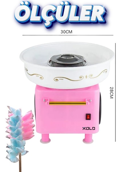 Evde Pamuk Şeker Yapma Makinesi 900W Sade Aromalı Retro Cotton Candy Maker indirimleri