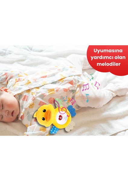 Sesli ve Işıklı Bebek Yatıştırıcı Ördek Peluş Oyuncak fiyatları