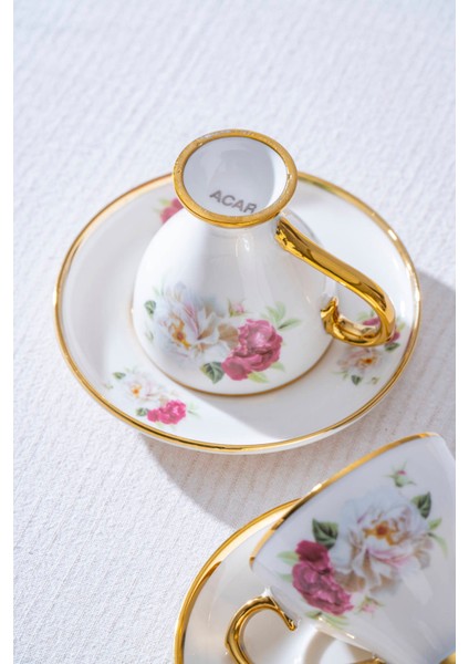 Cleome 6 Kişilik Porselen Kahve Fincan Takımı - 90 ml fiyatları