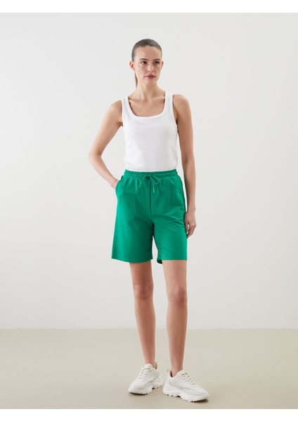 Yeni Sezon Beli Lastikli Kadın Şort
