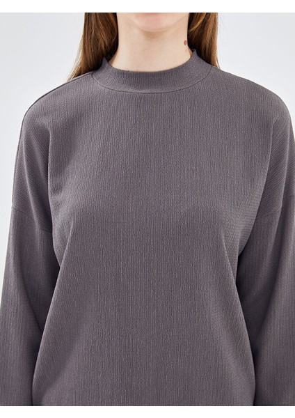 Yeni Sezon Kadın Bisiklet Yaka Düz Tunik modelleri