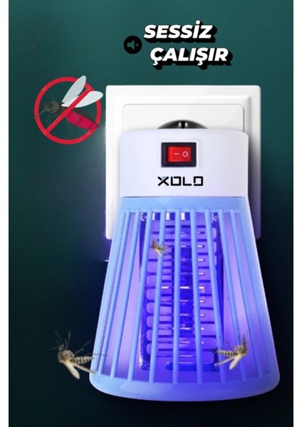 Priz Tipi Elektrikli Sinek Öldürücü Gece Lambası LTX01 Aç Kapa 7/24 fırsatları