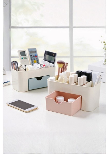 7 Bölmeli Çekmeceli Makyaj Takı Organizeri - Masaüstü Düzenleyici modelleri