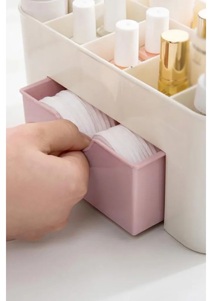 7 Bölmeli Çekmeceli Makyaj Takı Organizeri - Masaüstü Düzenleyici