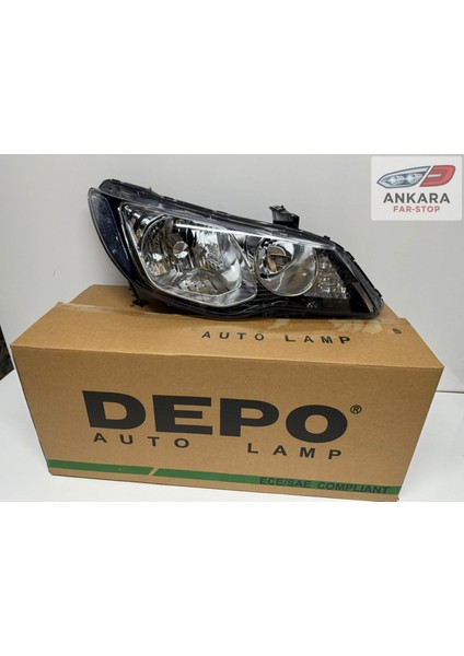 Honda Civic Fd6 2007-2009 Makyajsız Kasa Far Lambası Sağ Sedan (Xenonsuz Tip-Sağ Far-Depo Marka) fiyatları