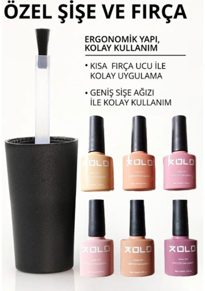 Kalıcı Oje 10 ml Nude Pastel Serisi Profesyonel Seri Soak Of Gel Polish indirimleri