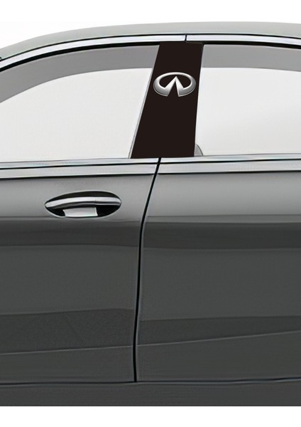 Araç Kapı Direk Kaplama Folyosu Desenli (Sağ Sol Takım) (2 Adet) - 22X50 cm