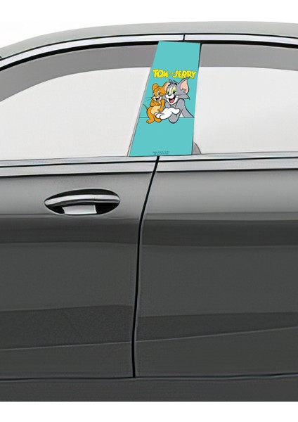 Araç Kapı Direk Kaplama Folyosu Desenli (Sağ Sol Takım) (2 Adet) - 22X50 cm