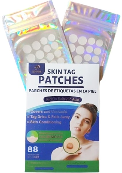Skin Tag Remover 88 Adet Leke Karşıtı Dökücü Yokedici Bant Sıgıl Et Beni Giderici modelleri
