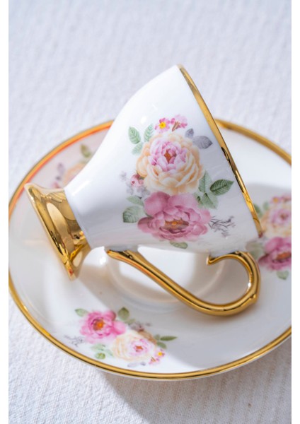 Yolanda 6 Kişilik Porselen Kahve Fincan Takımı - 90 ml fiyatları