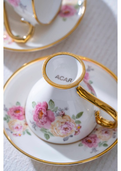 Yolanda 6 Kişilik Porselen Kahve Fincan Takımı - 90 ml modelleri