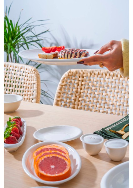 Alina 12 Kişilik 52 Parça Porselen Kahvaltı Takımı