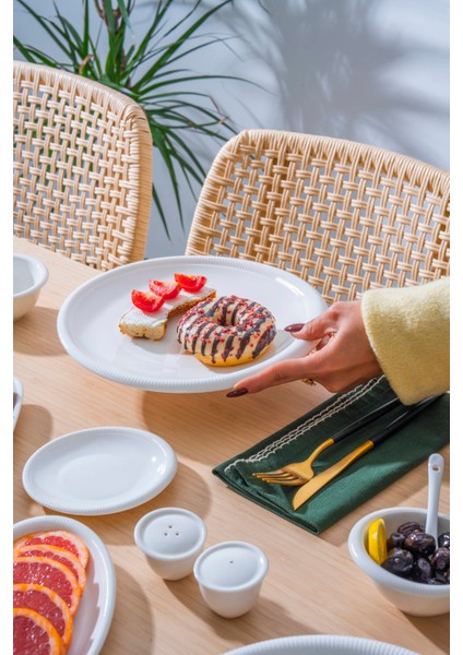 Alina 12 Kişilik 52 Parça Porselen Kahvaltı Takımı