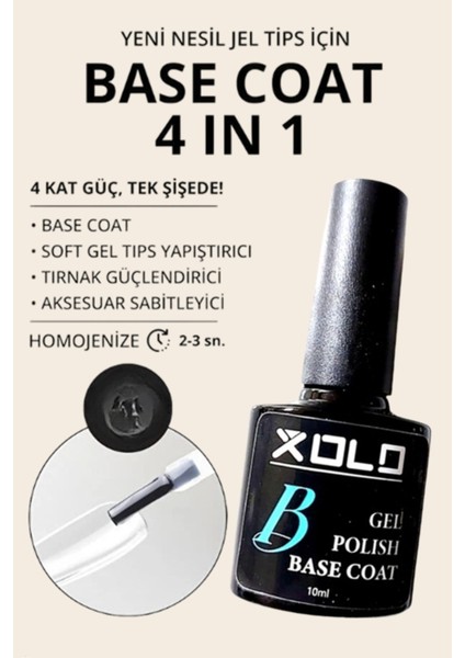 Tırnak Kalıcı Oje Alt Kat Çok Amaçlı Tırnak 4 In 1 Base Coat 10 ml