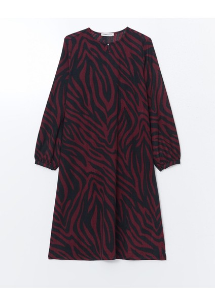 Yeni Sezon Bisiklet Yaka Desenli Elbise indirimleri