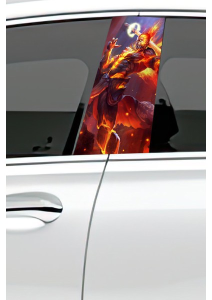 Araç Kapı Direk Kaplama Folyosu Desenli (Sağ Sol Takım) (2 Adet) - 22X50 cm fiyatları