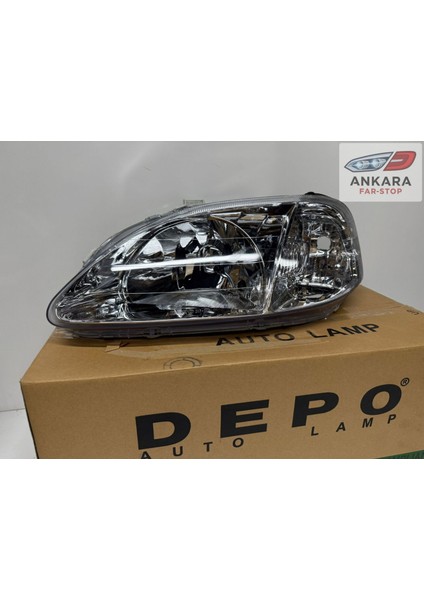 Honda Civic Ies Makyajlı Kasa Hatchback 1999-2001 Far Lambası Sol (Makyajlı Kasa-Sol Far-Depo Marka) fiyatları
