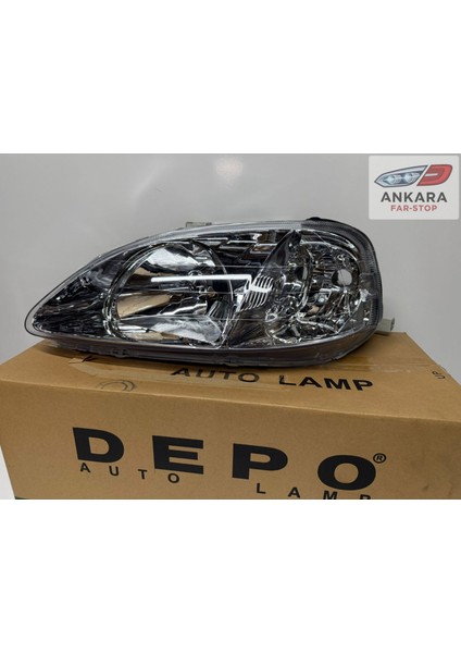 Honda Civic Ies Makyajlı Kasa Hatchback 1999-2001 Far Lambası Sol (Makyajlı Kasa-Sol Far-Depo Marka) modelleri