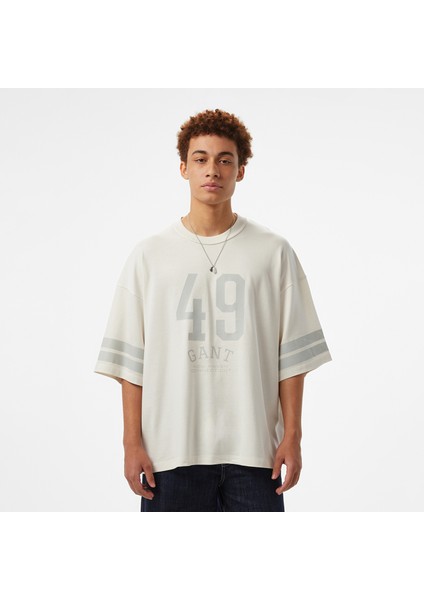 Hoss x Gant 49 Graphic Unisex Beyaz T-Shirt fiyatları