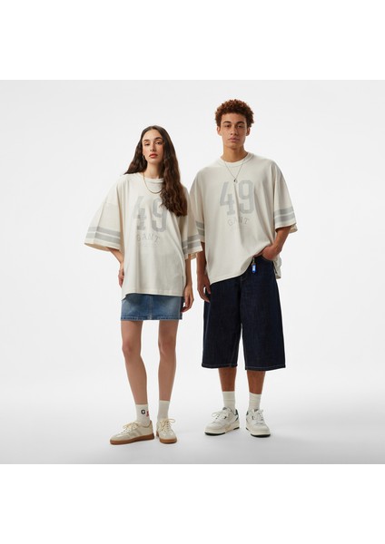 Hoss x Gant 49 Graphic Unisex Beyaz T-Shirt fırsatları