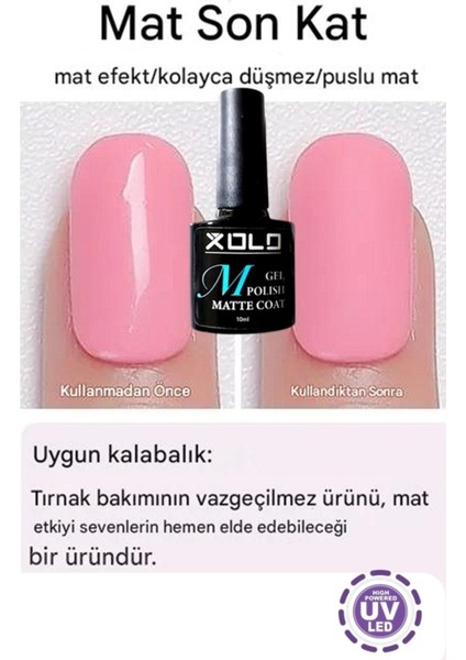 Kalıcı Oje Matte Top Coat 10 ml Jel Oje Için Mat Sabitleyici Bitiş Katı modelleri