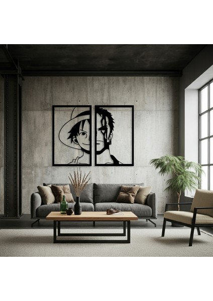 One Piece Temalı Ahşap Duvar Tablosu