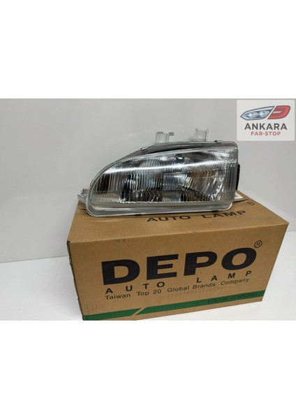 Honda Civic Eg Kasa Sedan 1992 - 1995 Ön Far Lambası Sol Sedan (Eg Kasa Sedan - Sol - Depo Marka) fiyatları