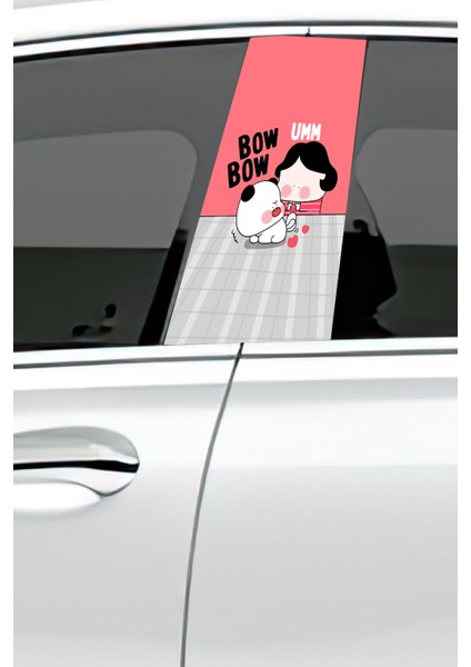 Araç Kapı Direk Kaplama Folyosu Desenli (Sağ Sol Takım) (2 Adet) - 22X50 cm fiyatları