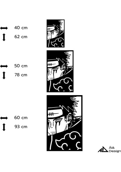 Akatsuki Naruto Temalı Ahşap Duvar Tablosu indirimleri