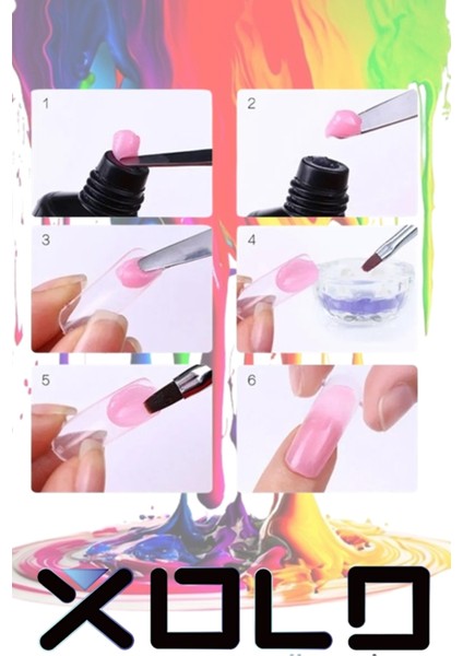 Şeffaf Polygel Protez Tırnak Polijel Poly Gel 15 ml modelleri