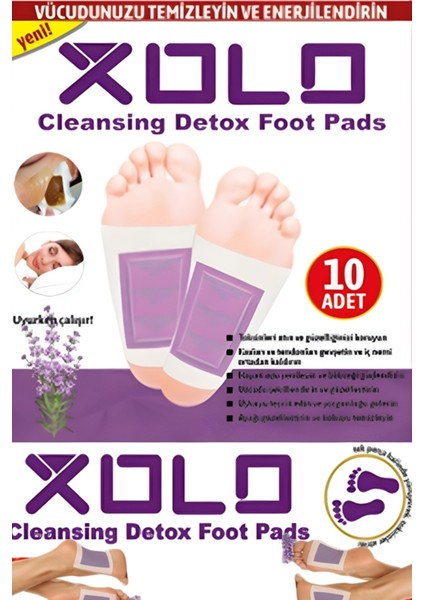 Lavanta Lavandula Ayak Detoks Detox Bantları Toksin At Geceden Sabaha 10 Adet