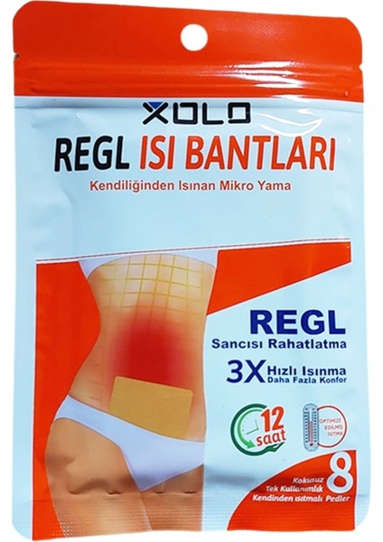 Regl Ağrılarına Karş Isıtıcı Ped Regl Isı Bantları 8 Adet Sıcak Micro Yama Yeni Konfor