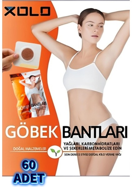 Göbek Bantları 60 Adet Karın Bölgesi Için Destekleyici Sıkılaştırma Slimming Belly Patch